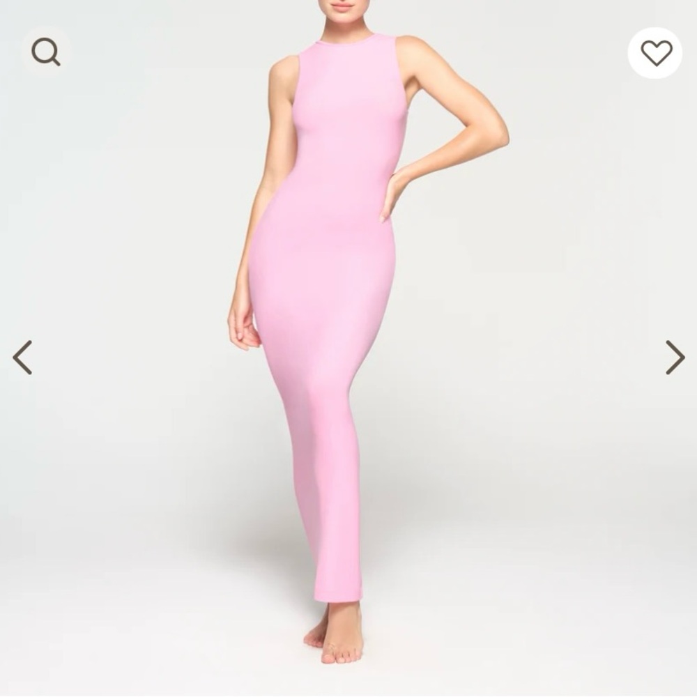 Skims Soft Lounge Sleeveless Long Dress - Cotton Candy
